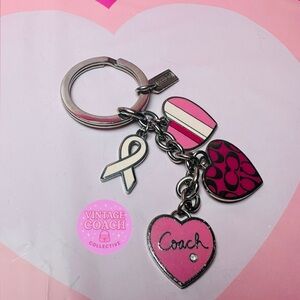 Coach breast cancer charm